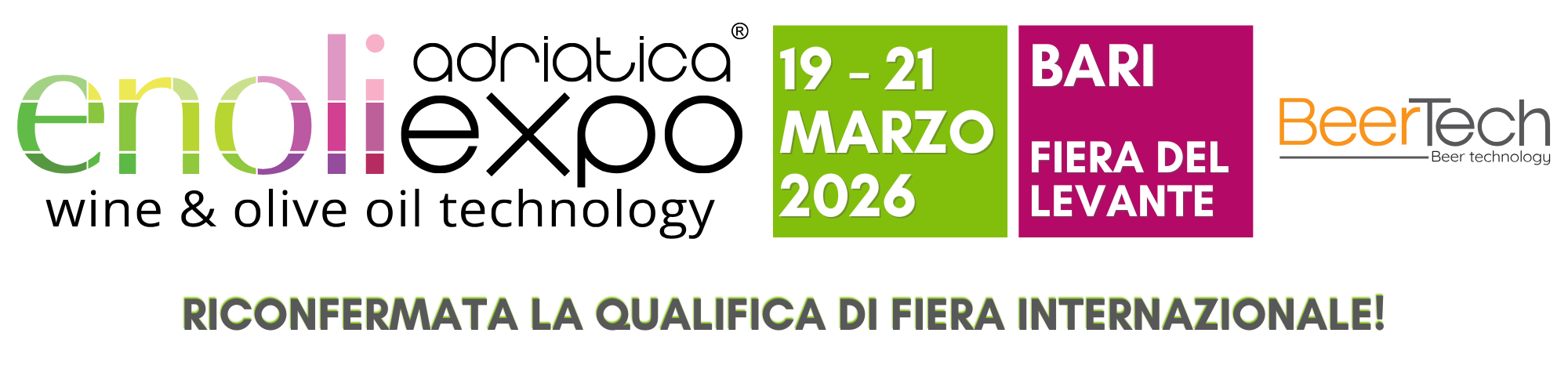 Enoliexpo: QUALIFICA INTERNAZIONALE Enoliexpo: QUALIFICA INTERNAZIONALE